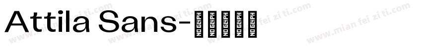 Attila Sans字体转换